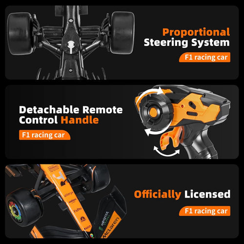 MIEBELY Authentic Licensed 1/14 McLaren F1 Remote Control Car – Formula 1 Collection RC car Series for Kids and Adults - 2.4GHz Racing Hobby Car Model Ideal Gifts for Adults Kids Boys Girls