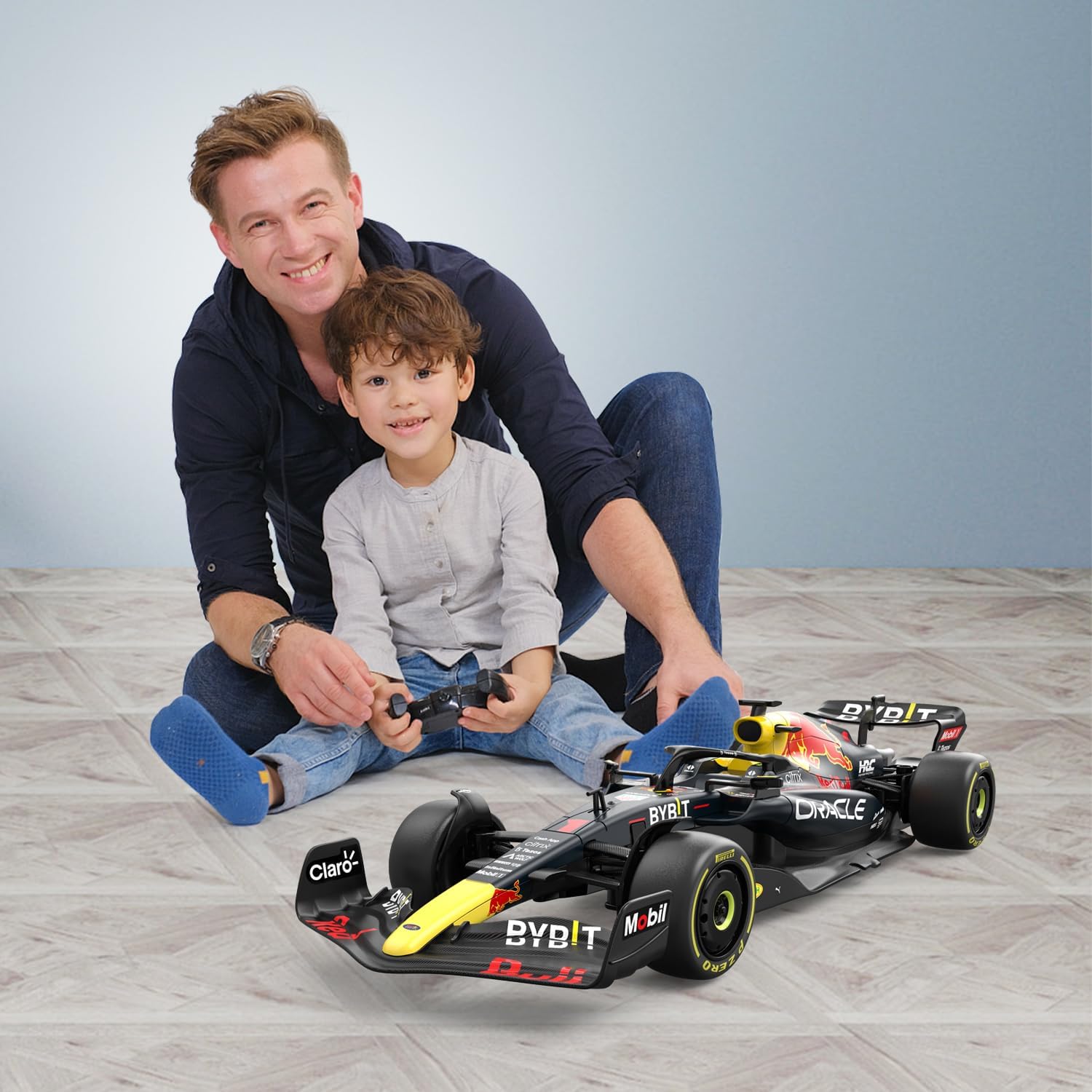 RASTAR Red Bull F1 1/18 Scale RC Car - 2022 Oracle Racing Remote Control Formula 1 RB18 Sergio Perez Model - Dark Blue 2.4G for Kids Adults