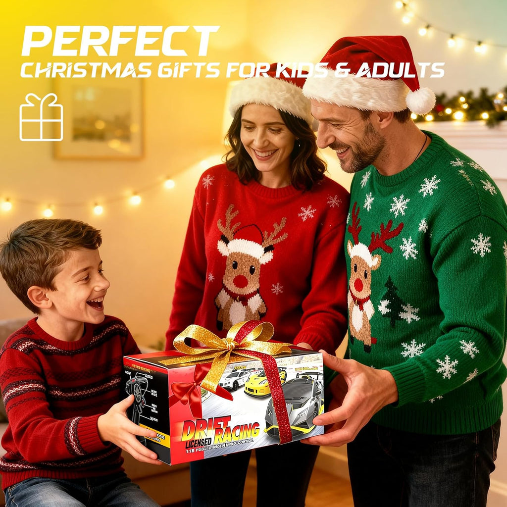 Lamborghini Remote Control Car, 1:18 Scale Officially Licensed Lamboghini Toy Car, Cool RC Cars Toys for 4 5 6 7 8 9 10 11 12 Year Old Boys Kids Adults Gifts, 15km/h Fast RC Drift Car, (Grey)