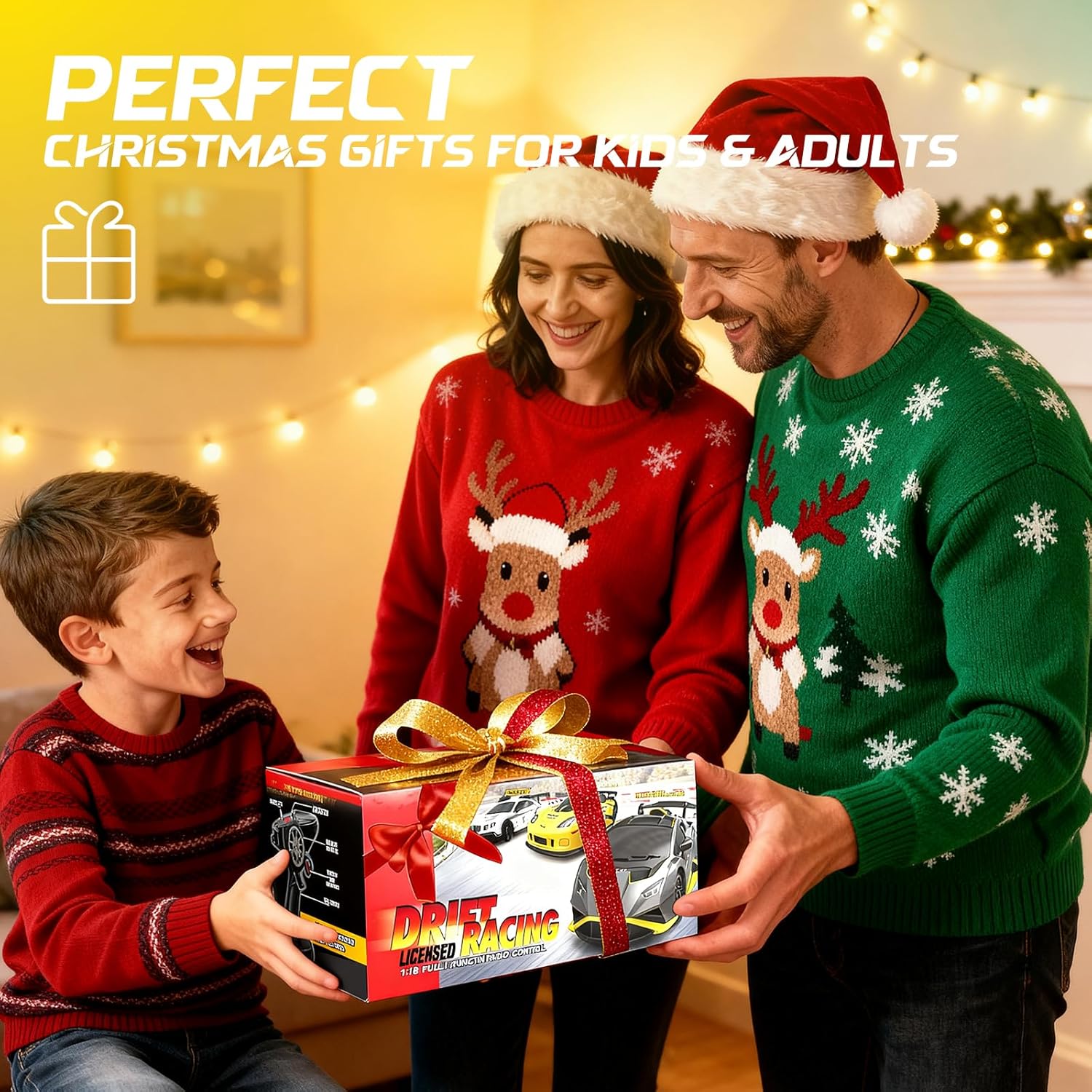 Lamborghini Remote Control Car, 1:18 Scale Officially Licensed Lamboghini Toy Car, Cool RC Cars Toys for 4 5 6 7 8 9 10 11 12 Year Old Boys Kids Adults Gifts, 15km/h Fast RC Drift Car, (Grey)