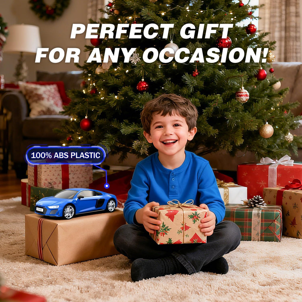 Audi Remote Control Car, 1:24 Scale Electric Sport Racing Hobby Toy Car Audi Model Vehicle for Boys Girls Birthday Gifts（Blue）