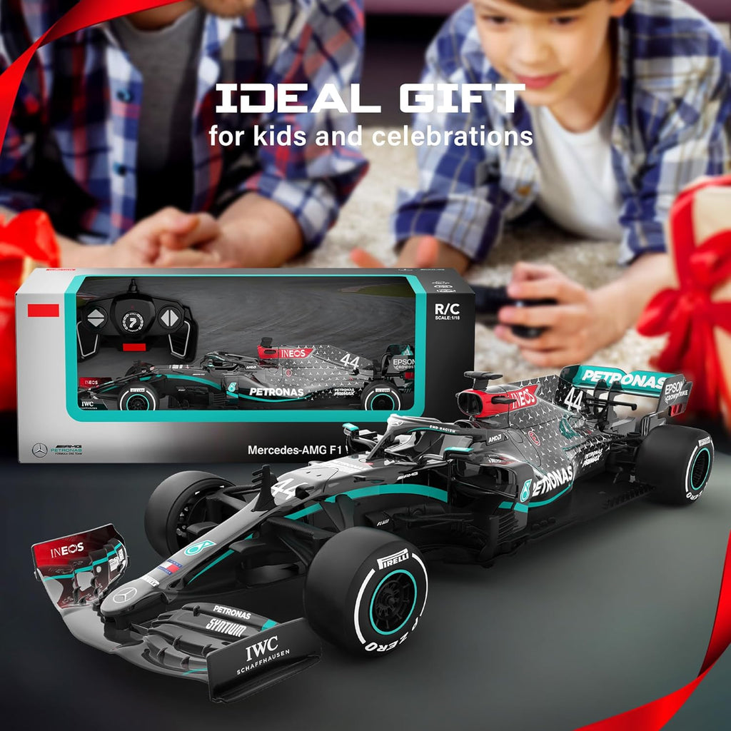 Voltz Toys Authentic Licensed 1:18 Mercedes-Benz F1 W11 Remote Control Car - F1 Collection RC car Series for Kids and Adults - 2.4GHz RC Car for Gift (1:18 Mercedes-Benz F1 W11)